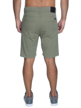 quiksilver, Bermuda Masculina Slim Sarja Leve Quiksilver, PINHO* (pin) QK BERMUDA WALK COLOR BR60021540