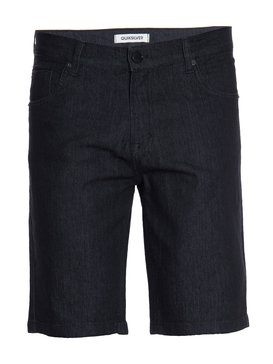 quiksilver, Bermuda Masculina Jeans Straight com Bolso Traseiro Quiksilver, BLACK* (blk) QK BERMUDA JEANS ARTOR BLACK BR60061268