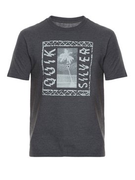 quiksilver, Camiseta Masculina Manga Curta Estampa Frontal Quiksilver, MESCLA CLARO* (mes) QK CAM BAS M/C HOLDING JAZZY BR61114289