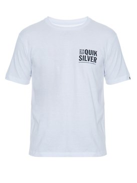 quiksilver, Camiseta Masculina Manga Curta Estampa Frente e Costas Quiksilver, WHITE* (wht) QK CAM BAS M/C SINCE 1969 BR61114296