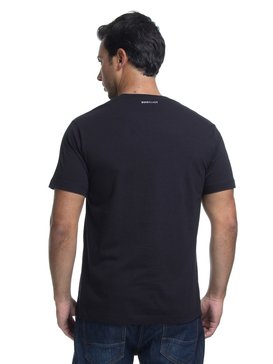 quiksilver, Camiseta Manga Curta Regular Fit Embroyed Basic Quiksilver, BLACK* (blk) QK CAM BAS M/C EMBROYED BASIC BR61114404