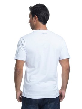 quiksilver, Camiseta Manga Curta Regular Fit Outer Hacka Quiksilver, WHITE (wht) QK CAM BAS M/C OUTER HACKA BR61114415