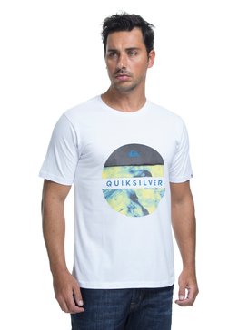 quiksilver, Camiseta Manga Curta Regular Fit Outer Hacka Quiksilver, WHITE (wht) QK CAM BAS M/C OUTER HACKA BR61114415