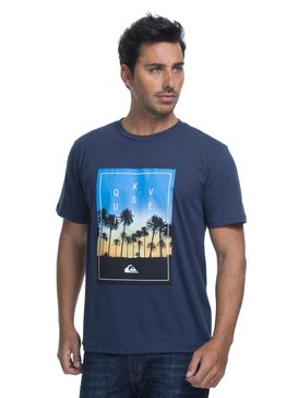 quiksilver, Camiseta Manga Curta Regular Fit Sauna Stars Quiksilver, NAVY HEATHER* (nvy) QK CAM BAS M/C SAUNA STARS BR61114416
