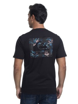 quiksilver, Camiseta Manga Curta Regular Fit Floral Feels Quiksilver, TRUE BLAK / BALTIC BLUE (blk) QK CAM BAS M/C FLORAL FEELS BR61114429