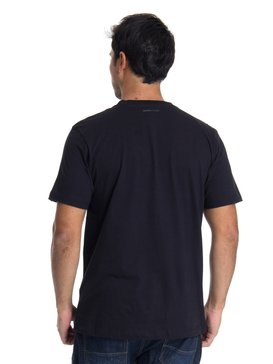 quiksilver, Camiseta Manga Curta Regular Fit Create Quiksilver, TRUE BLAK / BALTIC BLUE (blk) QK CAM BAS M/C CREATE BR61114482
