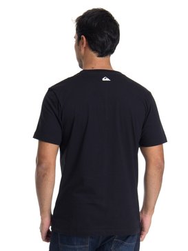 quiksilver, Camiseta Manga Curta Regular Fit Big Stripes Quiksilver, TRUE BLAK / BALTIC BLUE (blk) QK CAM BAS M/C BIG STRIPES BR61114483