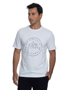 quiksilver, Camiseta Manga Curta Regular Fit Roamer Quiksilver, WHITE (wht) QK CAM BAS M/C ROAMER BR61114484