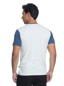 quiksilver, Camiseta Masculina Manga Curta Slim Fit com Bolso Quiksilver, MESCLA CLARO (mec) QK CAM ESPECIAL M/C BAYSIC POCKET BR61142730