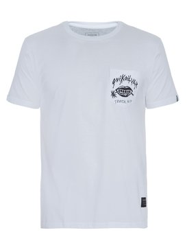 quiksilver, Camiseta Masculina Manga Curta Slim Fit Estampada com Bolso Quiksilver., WHITE* (wht) QK CAM ESPECIAL M/C TROPICAL BR61142764