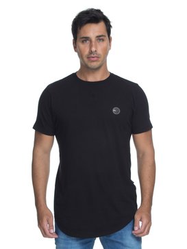 quiksilver, Camiseta Manga Curta Sacallop Fit Pocket Loves Quiksilver, TRUE BLAK / BALTIC BLUE (blk) QK CAM ESPECIAL M/C POCKET LOVES BR61142845