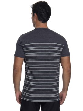 quiksilver, Camiseta Manga Curta Slim Fit Full Tide Quiksilver, TRUE BLAK / BALTIC BLUE (blk) QK CAM ESP M/C FULL TIDE BR61142852