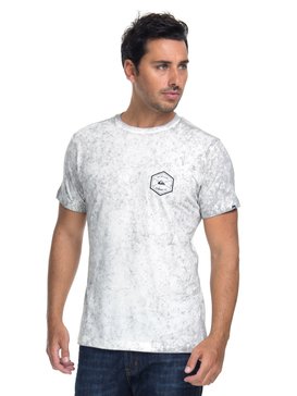 quiksilver, Camiseta Manga Curta Slim Fit Oct Dye Comp Quiksilver, WHITE (wht) QK CAMISETA ESP OCTO DYE COMP BR61142865