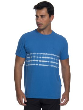 quiksilver, Camiseta Manga Curta Slim Fit Tye Dye Strips Quiksilver, COBALT* (cob) QK CAM M/C ESP TIE DYE STRIPS BR61142886
