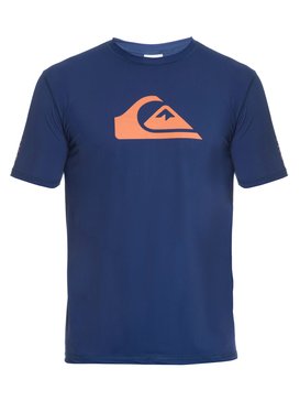 quiksilver, SurfTee Masculino Raglan Estampa Frontal Quiksilver, NAVY (nvy) QK SURF TEE LOGO BR61151047