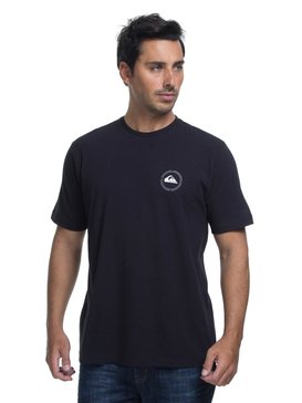 quiksilver, Camiseta Lycra Surf Tee Round Quiksilver, BLACK* (blk) QK CAMISETA SURF MC ROUND SURF TEE BR61151048