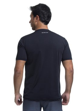 quiksilver, Camiseta Lycra Surf Tee Wave Quiksilver, BLACK (blk) QK CAMISETA SURF M/C WAVE SURF TEE BR61151049