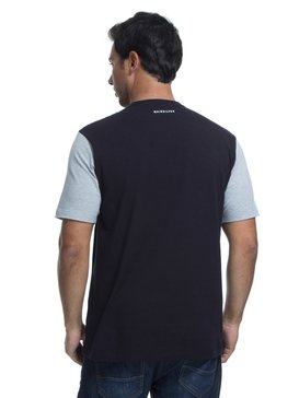 quiksilver, Camiseta Lycra Surf Tee Logo Quiksilver, BLACK* (blk) QK CAMISETA SURF M/C LOGO SURF TEE BR61151050