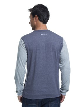 quiksilver, Camiseta Manga Longa Regular Fit Fluid Set Quiksilver, NAVY HEATHER* (nvy) QK CAMISETA M/L SET BR61171232