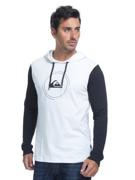 quiksilver, Camiseta Manga Longa Regular Fit Big Logo Quiksilver, SNOW WHITE* (snw) QK CAM M/L ESP BIG LOGO BR61201298