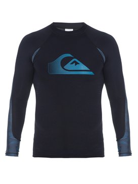 quiksilver, Lycra Masculina Manga Longa Estampa Frontal Quiksilver, BLACK (blk) QK RASHGUARD M/L PARADISE BR61211030