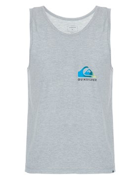 quiksilver, Regata Masculina Estampa Frente e Costas Quiksilver, MESCLA CLARO (msc) QK REGATA FADED LOGO BR61231866