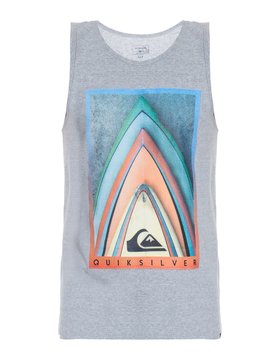 quiksilver, Regata Masculina Estampa Frontal Quiksilver, MESCLA CLARO (mec) QK REGATA STAKED BR61231891