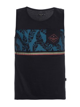quiksilver, Regata Masculina Estampa Frente e Costas com Bolso Quiksilver, BLACK (blk) QK REGATA ESPECIAL SHADOW BR61231903