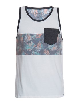quiksilver, Regata Masculina Estampada com Bolso Quiksilver, OFF WHITE E PRETO* (off) QK REGATA ESPECIAL TRENDS BR61231910