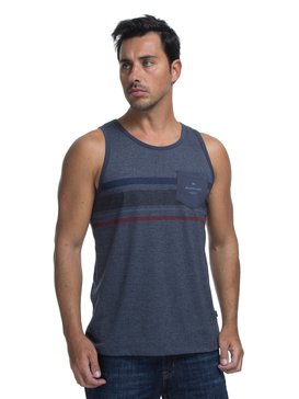 quiksilver, Camiseta Regata Regular Fit Heat Wave Tank Quiksilver, NAVY HEATHER* (nvy) QK REGATA ESP HEAT WAVE TANK BR61231950