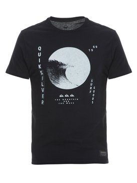 quiksilver, Camiseta Masculina Manga Curta Slim Quiksilver, BLACK (blk) QK CAM SLIM FIT M/C WAVY DOTS BR61241540