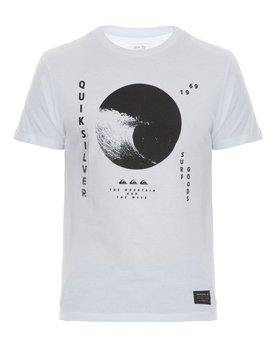 quiksilver, Camiseta Masculina Manga Curta Slim Quiksilver, WHITE (wht) QK CAM SLIM FIT M/C WAVY DOTS BR61241540
