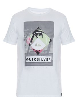 quiksilver, Camiseta Masculina Manga Curta Slim Quiksilver, WHITE* (wht) QK CAM SLIM FIT M/C SUMMER PARADISE BR61241578
