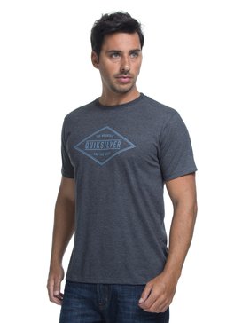 quiksilver, Camiseta Manga Curta Slim Fit Labor Force Quiksilver, TRUE BLAK / BALTIC BLUE (blk) QK CAM SLIM FIT LABOR FORCE BR61241587