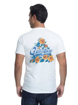 quiksilver, Camiseta Manga Curta Slim Fit Hoodie Loves Quiksilver, SNOW WHITE* (snw) QK CAM SLIM FIT HOODIE LOVES BR61241590