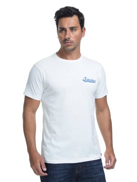 quiksilver, Camiseta Manga Curta Slim Fit Hoodie Loves Quiksilver, SNOW WHITE* (snw) QK CAM SLIM FIT HOODIE LOVES BR61241590