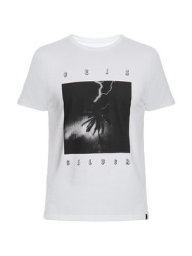 quiksilver, Camiseta Manga Curta Slim Fit Tropo Storm Quiksilver, SNOW WHITE* (snw) QK CAM SLIM FIT TROPO STORM BR61241605