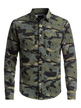 quiksilver, Camisa de Moletom Manga Longa Regular Fit Surf Days Camo Quiksilver, FOUR LEAF CLOVER RESIN CAMO (gph6) QK CAMISA M/L SURF DAYS CAMO IMP BR62291165