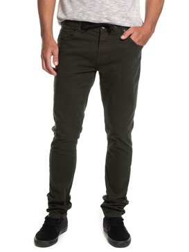 quiksilver, QK CALCA JEANS ESP SKATE COLOR, ARMY (arm) QK CALCA JEANS ESP SKATE COLOR BR63351203