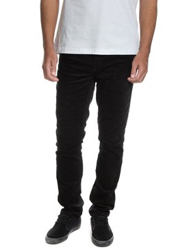 quiksilver, Calça em Veludo Cotelê Cracker Quiksilver, BLACK (blk) QK CALCA JEANS ESP KRACKER BR63351205