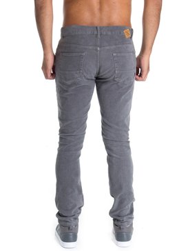 quiksilver, Calça em Veludo Cotelê Cracker Quiksilver, IRON GATE* (irn) QK CALCA JEANS ESP KRACKER BR63351205