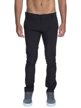 quiksilver, Calça Chino em Tecido Tecnologic Solid Quiksilver, BLACK (blk) QK CALCA ESP SOLID BR63351208