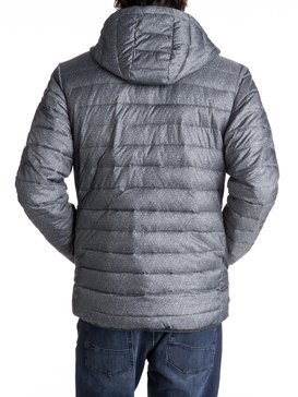 quiksilver, Jaqueta Puffer c/ Capuz Regular Fit Everyday Scaly Quiksilver, DARK GREY HEATHER SCALY (kyh6) QK JAQUETA EVERYDAY SCALY IMP BR64451240