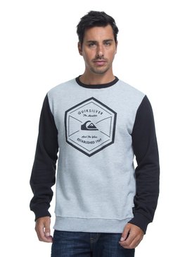 quiksilver, QK MOLETOM CARECA WEIDMAN CREW, GREY HEATHER* (grh) QK MOLETOM CARECA WEIDMAN CREW BR65491201