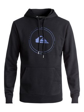 quiksilver, Moletom Canguru Fechado c/ Capuz Regular Fit Big Logo Hood Quiksilver, TRUE BLACK (kvj0) QK MOLETOM BIG LOGO HOOD IMP BR65501767
