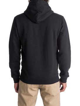 quiksilver, Moletom Canguru Fechado c/ Capuz Regular Fit Big Logo Hood Quiksilver, TRUE BLACK (kvj0) QK MOLETOM BIG LOGO HOOD IMP BR65501767