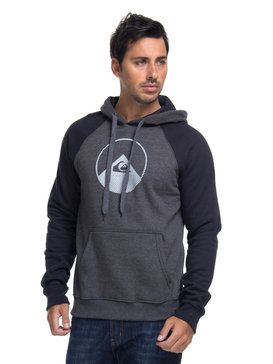 quiksilver, QK MOLETON CANGURU SNAKEN RAGLAN, BLACK* (blk) QK MOLETON CANGURU SNAKEN RAGLAN BR65501770
