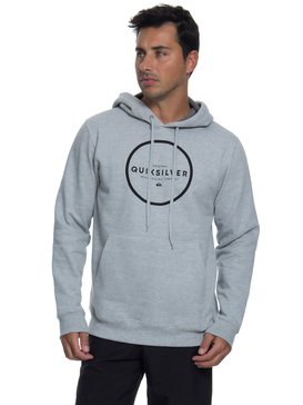quiksilver, QK MOLETOM CANGURU HUNTER DOWN, GREY HEATHER* (grh) QK MOLETOM CANGURU HUNTER DOWN BR65501775