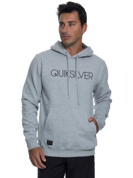 quiksilver, Moletom Canguru Fechado c/ Capuz Thin Mark Quiksilver, GREY HEATHER (grh) QK MOLETOM CANGURU THIN MARK BR65501776