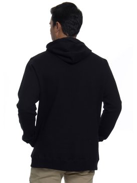 quiksilver, Moletom Canguru Fechado c/ Capuz Roamer Quiksilver, TRUE BLAK / BALTIC BLUE (blk) QK MOLETOM CANGURU ROAMER BR65501789